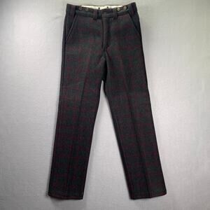 Vintage Codet Wool Plaid Pants Mens 30x31 Hunting Heavyweight Made in Canada